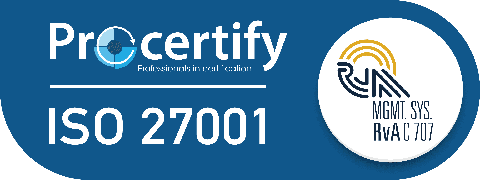 Procertify ISO 27001-gecertificeerd (RvA C 707)